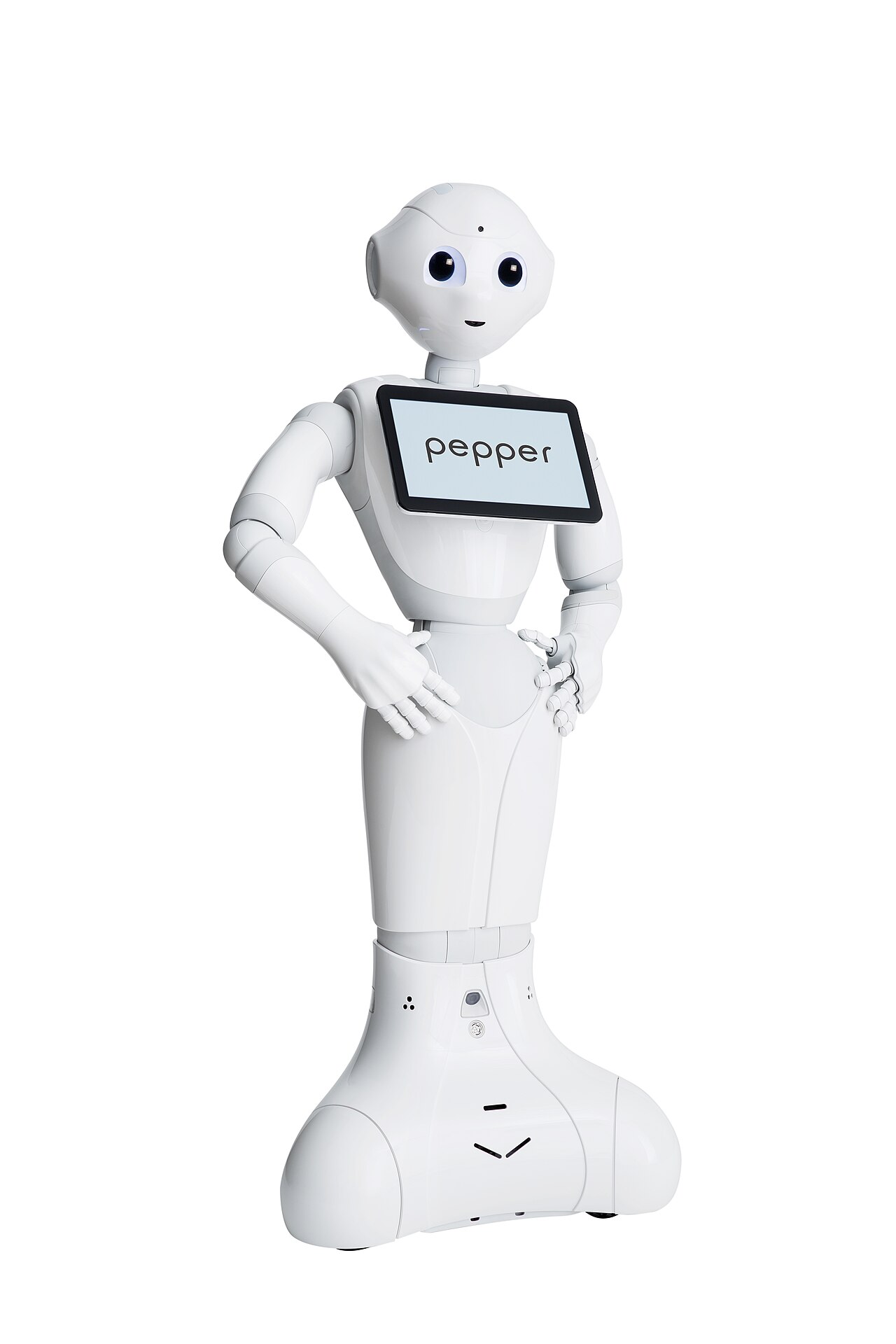 Pepper robot kiállítási standon